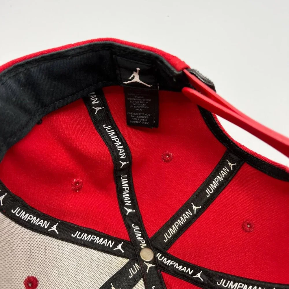 Air Jordan Wings Hat Men Red‎ Black Jumpman Bred Snap Back Cap